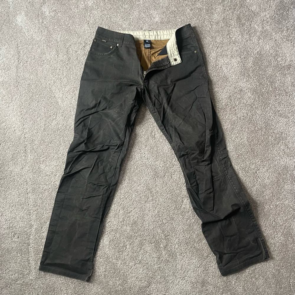 Kuhl Mens pants size 34x34 olive green